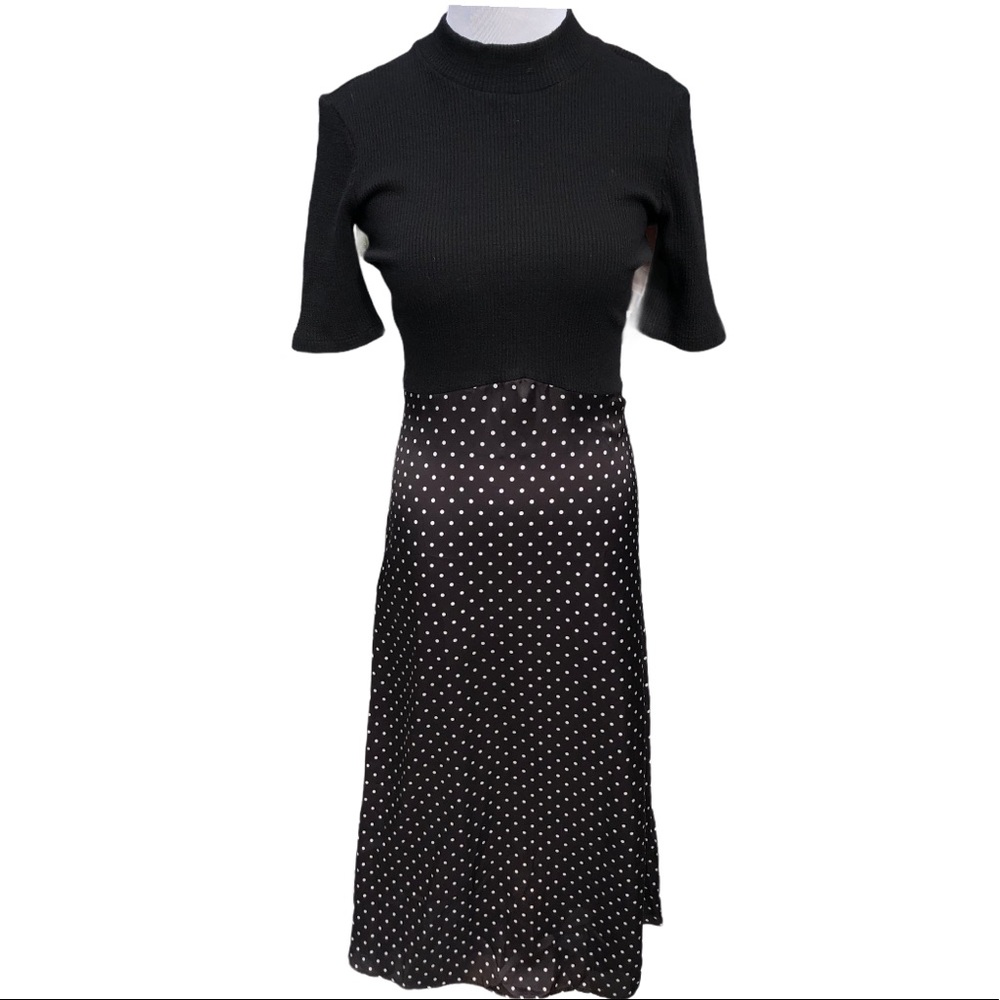 ZARA Combined Dress, women’s medium, midi dress